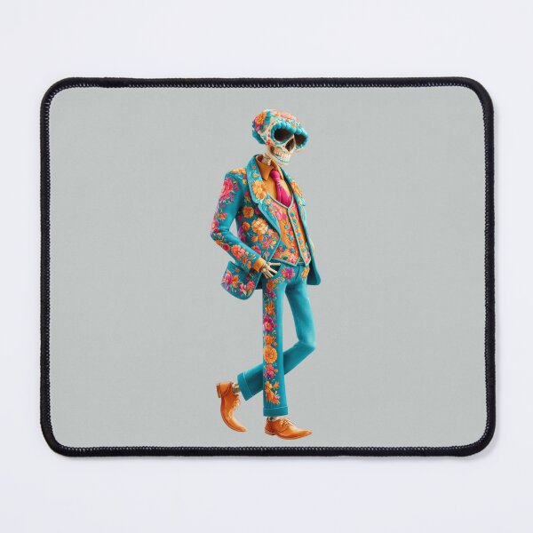 Item preview, Dia de Muertos Skeleton Gentleman | Floral Catrín Mexican Art designed and sold by MythicMood.