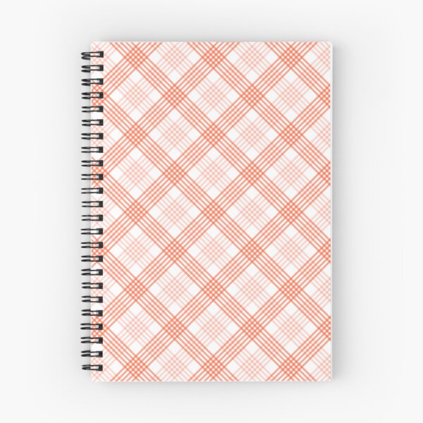 Item preview, Diagonal Plaid Pattern (orange lines on white) designed and sold by JMParadis.