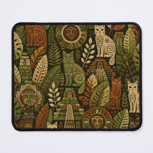 Item preview, Incan Jungle Cats Pattern designed and sold by Mindworx21.