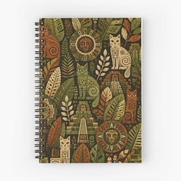 Item preview, Incan Jungle Cats Pattern designed and sold by Mindworx21.