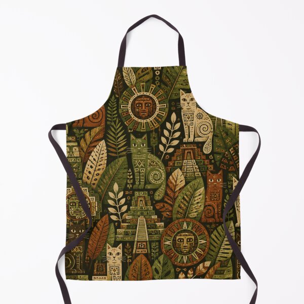 Item preview, Incan Jungle Cats Pattern designed and sold by Mindworx21.