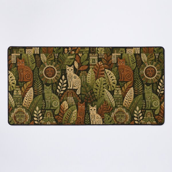 Item preview, Incan Jungle Cats Pattern designed and sold by Mindworx21.