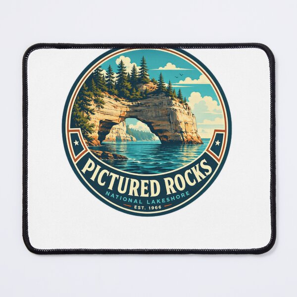Item preview, Pictured Rocks National Lakeshore Est. 1966 Michigan Travel National Park Hiking Camping designed and sold by Simsimah26Parks.