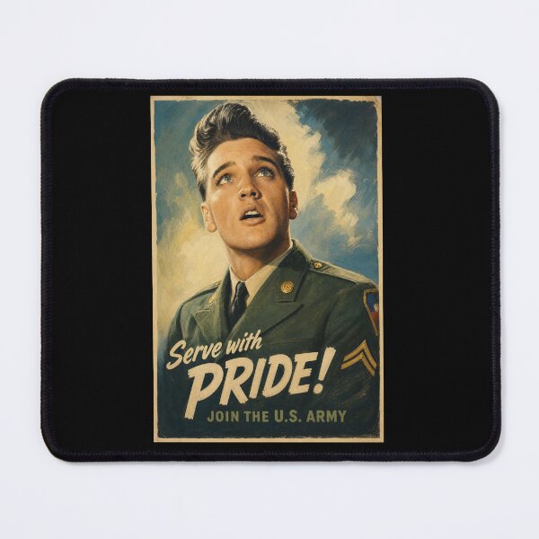 Item preview, Elvis Presley Vintage U.S. Army "Serve With Pride" Recruiting Poster designed and sold by ElvisVintagePosters.