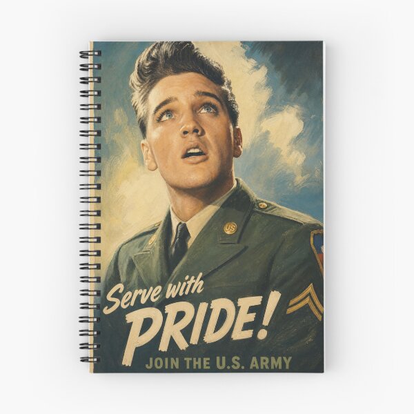 Item preview, Elvis Presley Vintage U.S. Army "Serve With Pride" Recruiting Poster designed and sold by ElvisVintagePosters.