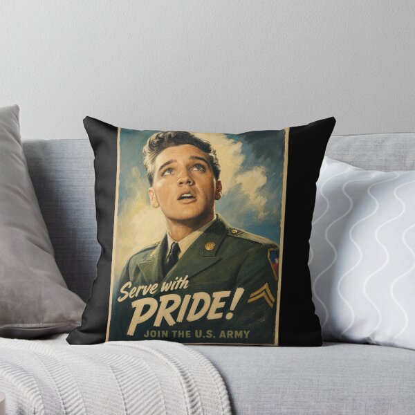 Item preview, Elvis Presley Vintage U.S. Army "Serve With Pride" Recruiting Poster designed and sold by ElvisVintagePosters.