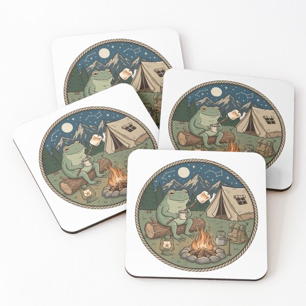 Item preview, Campfire Marshmallow Frog Camping Classic T-Shirt designed and sold by The Design Trendz.