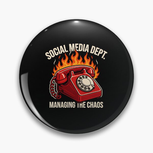 Item preview, Social Media Dept Managing The Chaos Burning Phone designed and sold by Enea Kelo.