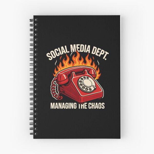 Item preview, Social Media Dept Managing The Chaos Burning Phone designed and sold by Enea Kelo.