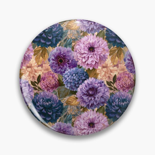 Item preview, Bold Dahlias Texture  - Retro Flower Floral  - Birthday Gifts For Husband designed and sold by RoyalStarsPatts.