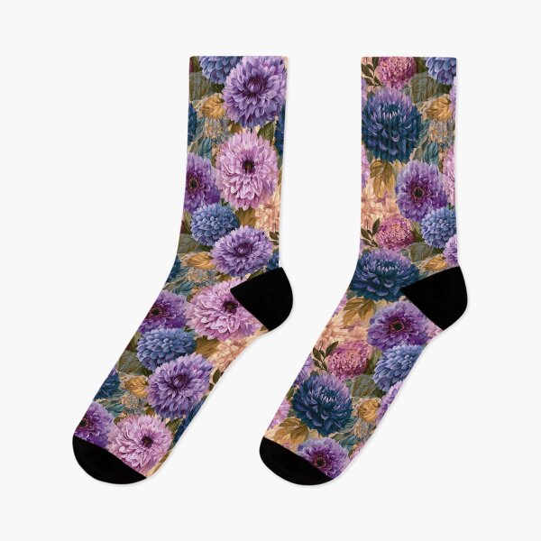 Item preview, Bold Dahlias Texture  - Retro Flower Floral  - Birthday Gifts For Husband designed and sold by RoyalStarsPatts.