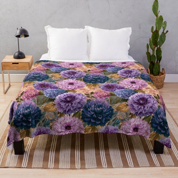 Item preview, Bold Dahlias Texture  - Retro Flower Floral  - Birthday Gifts For Husband designed and sold by RoyalStarsPatts.
