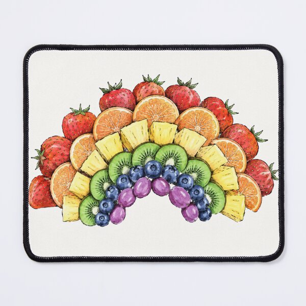 Item preview, Eat the Rainbow Watercolor Fruit Illustration designed and sold by bosamji.