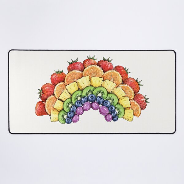 Item preview, Eat the Rainbow Watercolor Fruit Illustration designed and sold by bosamji.