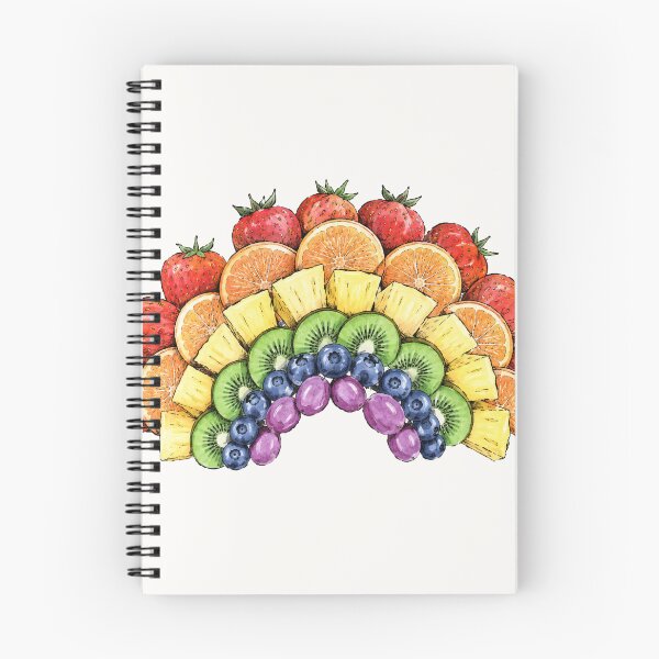Item preview, Eat the Rainbow Watercolor Fruit Illustration designed and sold by bosamji.