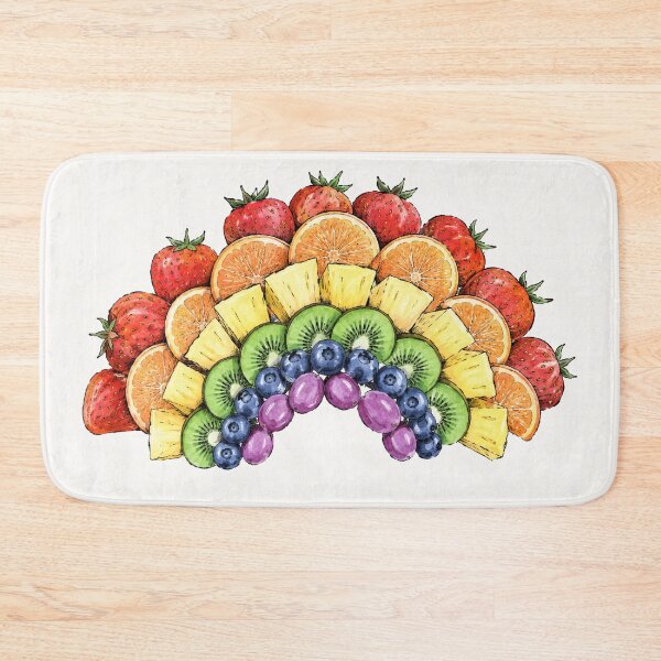 Item preview, Eat the Rainbow Watercolor Fruit Illustration designed and sold by bosamji.