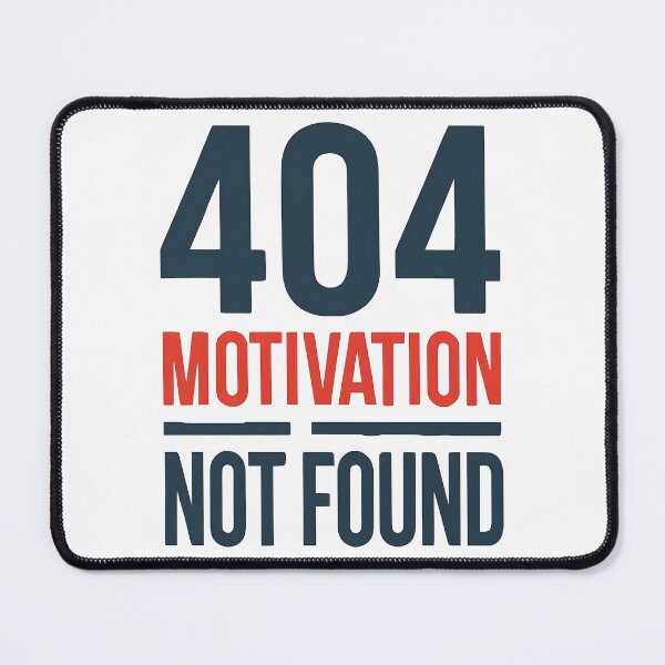 Item preview, 404 Motivation Not Found – Funny Programmer & Developer Typography T-Shirt designed and sold by KAM-KAM-STORE.