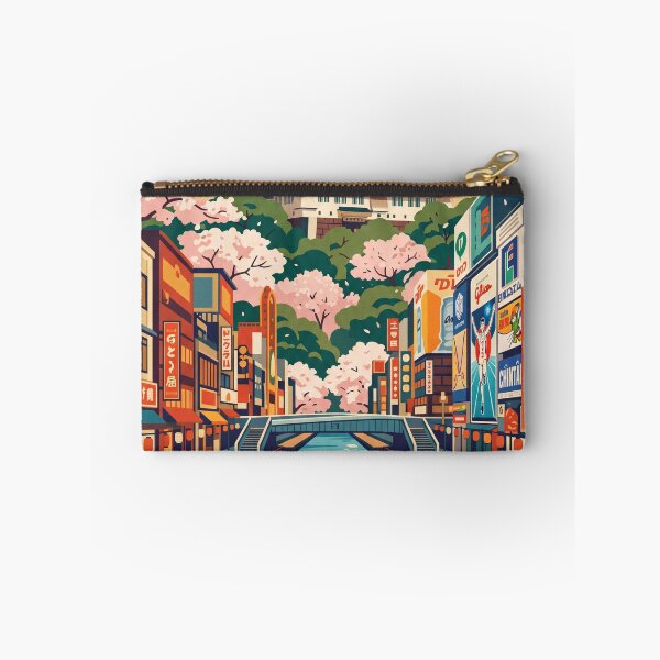 Item preview, Vintage Osaka Canal, Japanese Aesthetic Travel Poster designed and sold by Bomax121.