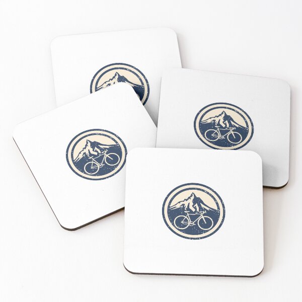 Item preview, King of the Mountains - Vintage Cycling Emblem of Retro Mountain Bike Badge designed and sold by PeakFocusArt.