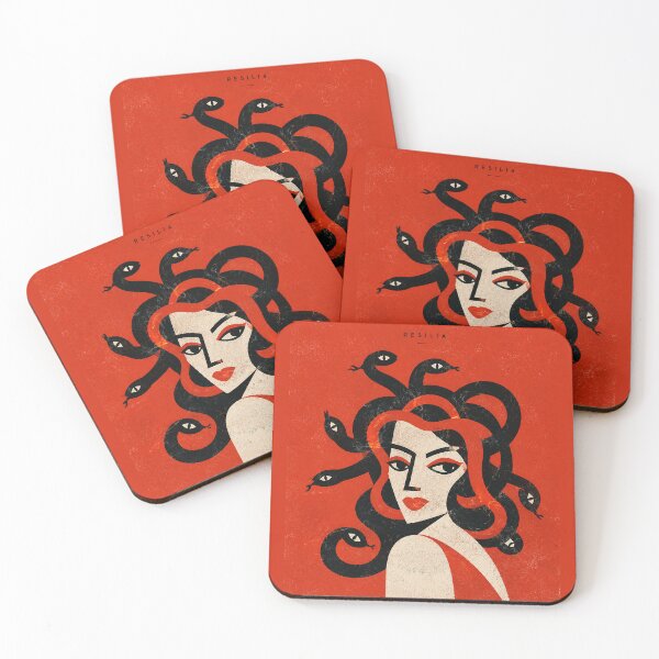 Item preview, Resilia | Modern Medusa Minimalist Art Print designed and sold by bisha.