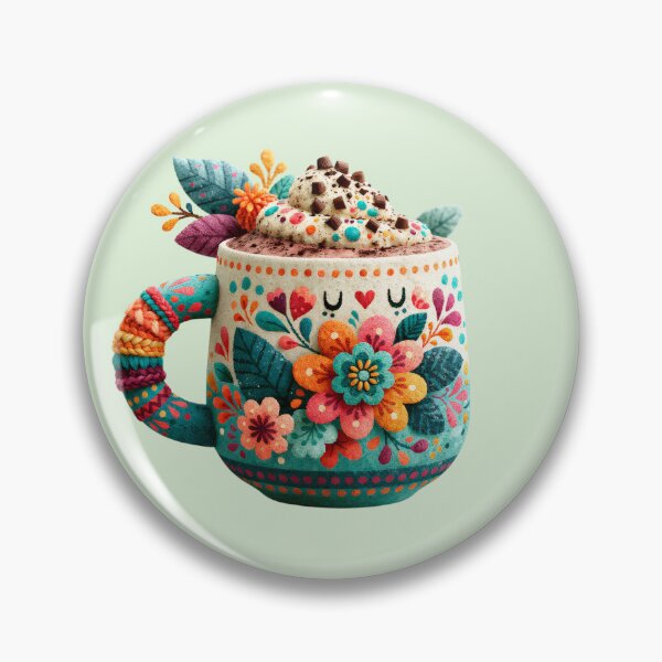 Item preview, Talavera Floral Coffee Mug | Mexican Folk Art Illustration designed and sold by MythicMood.