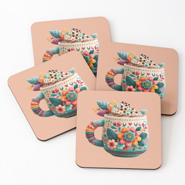 Item preview, Talavera Floral Coffee Mug | Mexican Folk Art Illustration designed and sold by MythicMood.