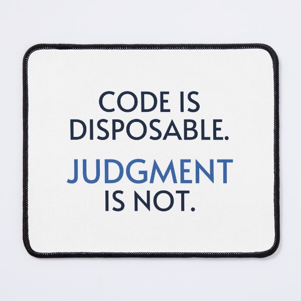 Item preview, Code is disposable.Judgment is not. (Harness Engineering / AI Engineering) designed and sold by sairarizkaz.