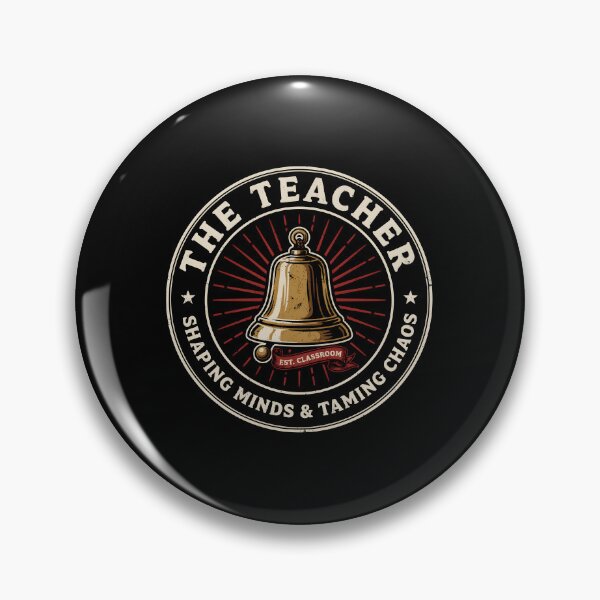 Item preview, The Teacher Shaping Minds Taming Chaos Vintage Bell designed and sold by Enea Kelo.