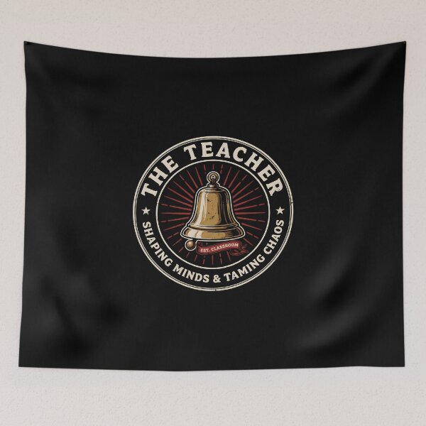 Item preview, The Teacher Shaping Minds Taming Chaos Vintage Bell designed and sold by Enea Kelo.