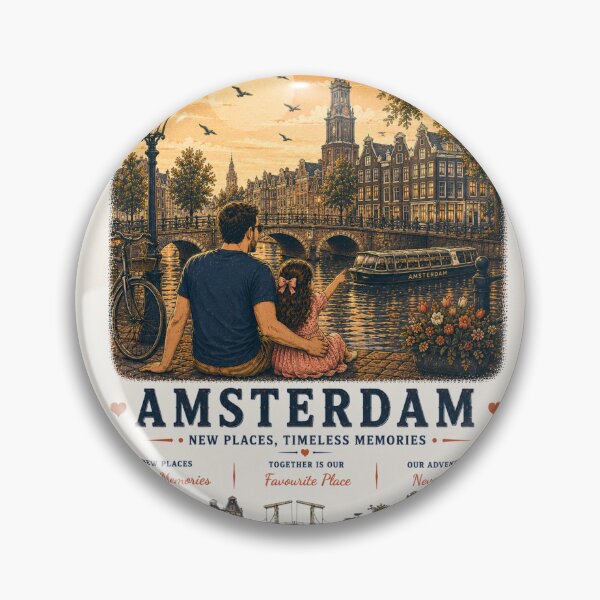 Item preview, Amsterdam Father Daughter Duo New Places Timeless Memories designed and sold by BagFactoryUK.