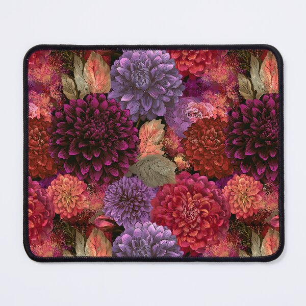 Item preview, Ornamental Dahlias Floral - Flower Garden Pattern - Birthday Gifts For Mom designed and sold by RoyalStarsPatts.