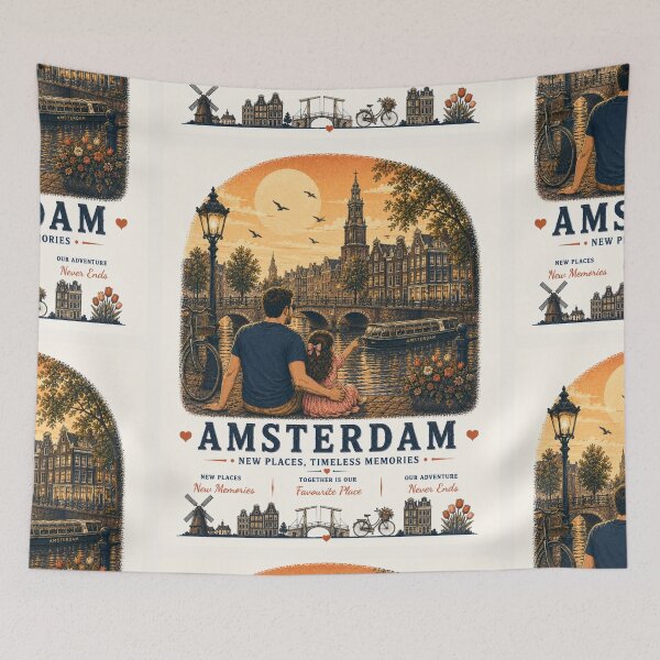 Item preview, Amsterdam Father Daughter Duo New Places Timeless Memories designed and sold by BagFactoryUK.