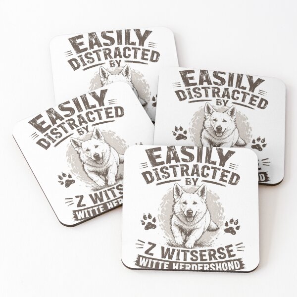 Item preview, Easily Distracted By Z Witserse Witte Herdershond Dog Owner Pet Lover designed and sold by HumansStuck12.