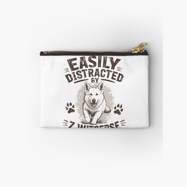 Item preview, Easily Distracted By Z Witserse Witte Herdershond Dog Owner Pet Lover designed and sold by HumansStuck12.