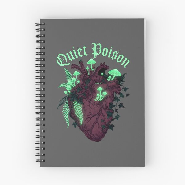 Item preview, Quiet Poison - Anatomical Heart Glowing Mushrooms Dark Cottagecore  designed and sold by Zazz Lee.