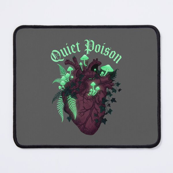 Item preview, Quiet Poison - Anatomical Heart Glowing Mushrooms Dark Cottagecore designed and sold by Zazz Lee.