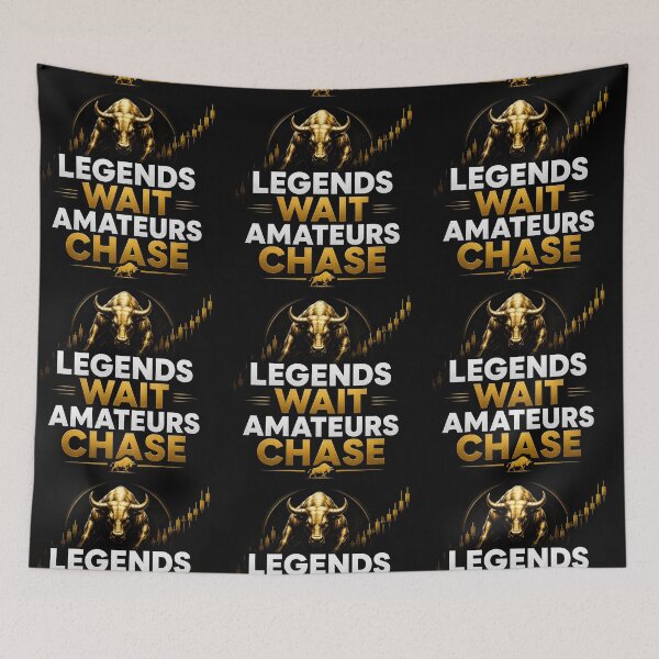Item preview, Legends Wait Amateurs Chase Forex Trading T-Shirt designed and sold by PipForgeStudio .