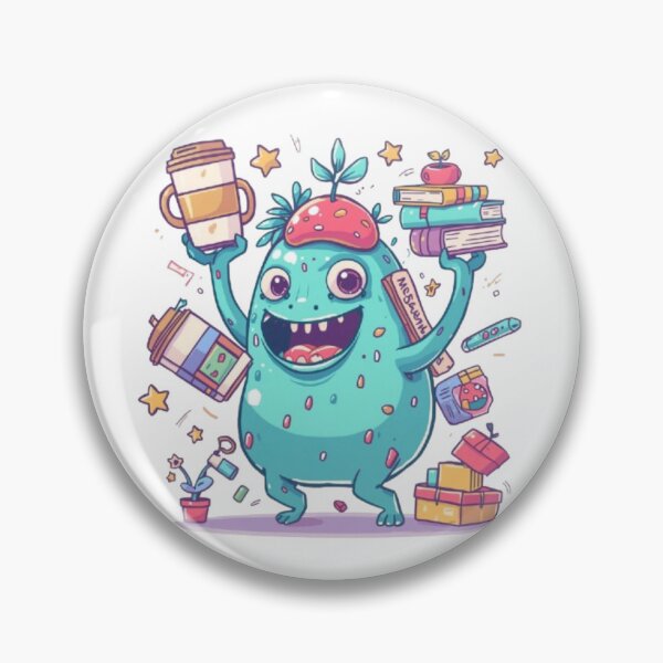 Item preview, Overthinking Blob Monster | Adorable Anxious Creature Gift designed and sold by Stylestickers55.
