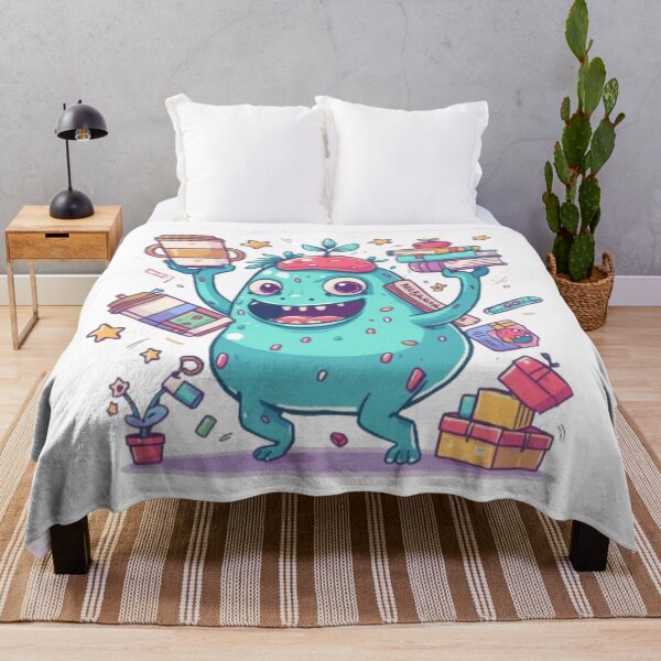 Item preview, Overthinking Blob Monster | Adorable Anxious Creature Gift designed and sold by Stylestickers55.