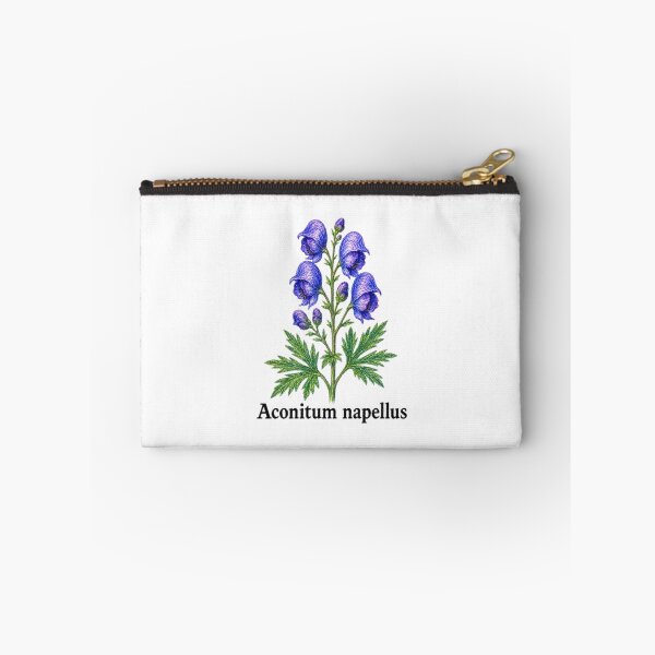 Item preview, Aconitum napellus – Botanical pencil illustration - Witchy herbarium designed and sold by JOANNASKAH.