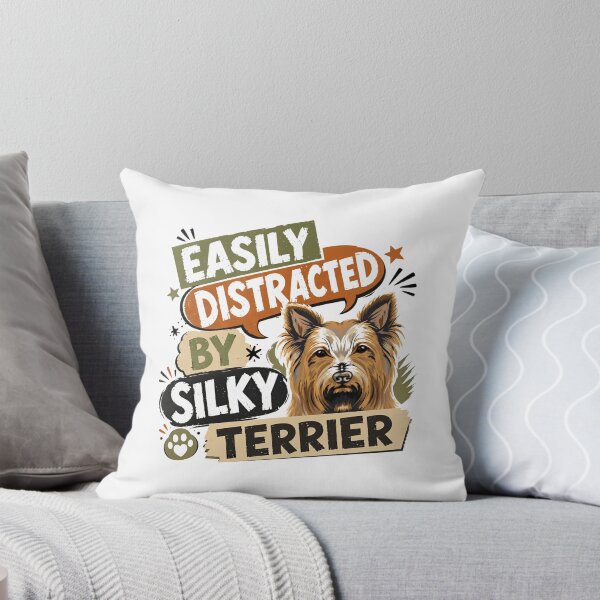 Item preview, Easily Distracted By Silky Terrier Dog Owner Pet Lover designed and sold by HumansStuck12.