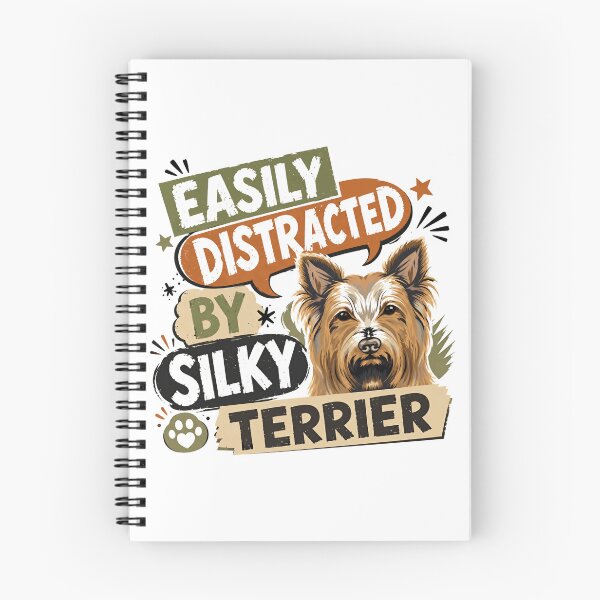 Item preview, Easily Distracted By Silky Terrier Dog Owner Pet Lover designed and sold by HumansStuck12.