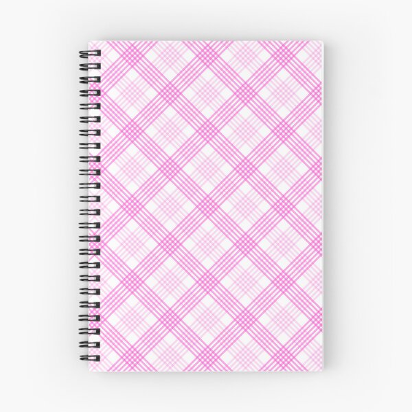 Item preview, Diagonal Plaid Pattern (pink lines on white) designed and sold by JMParadis.