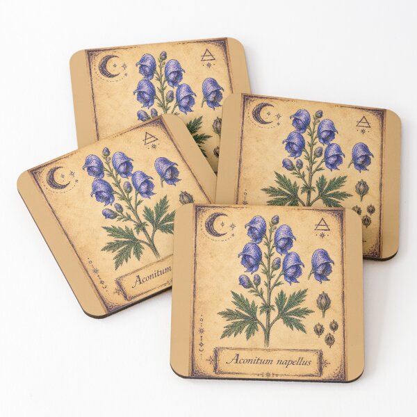 Item preview, Aconitum napellus – Witchy Herbarium Collector’s Edition designed and sold by JOANNASKAH.