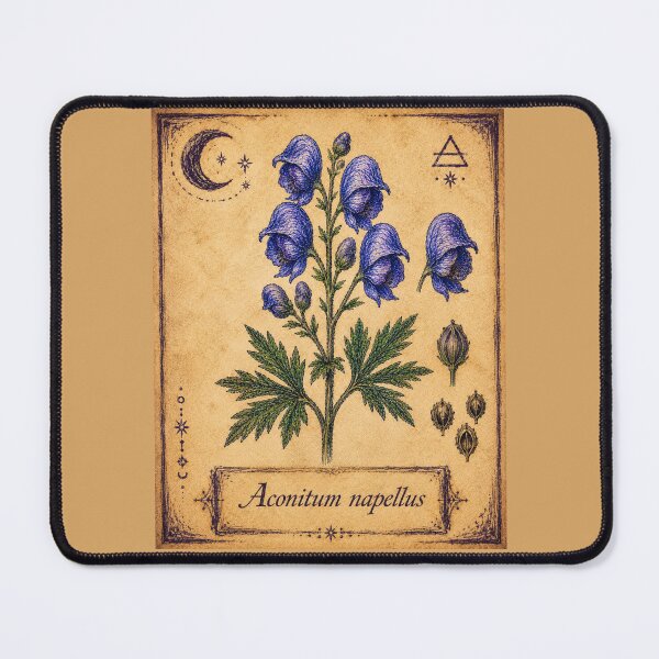 Item preview, Aconitum napellus – Witchy Herbarium Collector’s Edition designed and sold by JOANNASKAH.