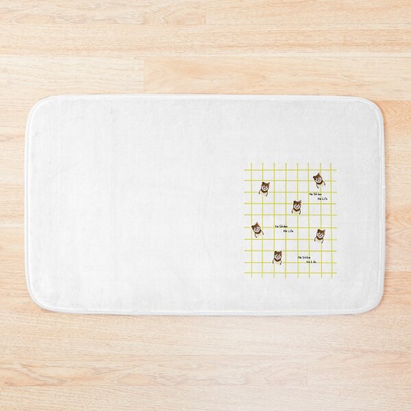 Item preview, Yellow checkered with Shiba inu (dog) puppy designed and sold by ShibaCruise-On.