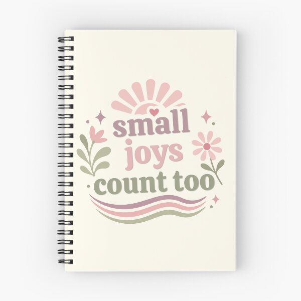 Item preview, Small Joys Count Too – Positive Mindfulness Typography designed and sold by CosmicQuietLab.