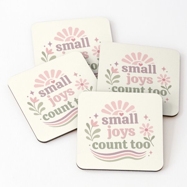 Item preview, Small Joys Count Too – Positive Mindfulness Typography designed and sold by CosmicQuietStudio.