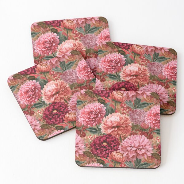Item preview, Delicate Dahlias Floral  - Birthday Flower Pattern  - Christmas Gift Baskets designed and sold by RoyalStarsPatts.