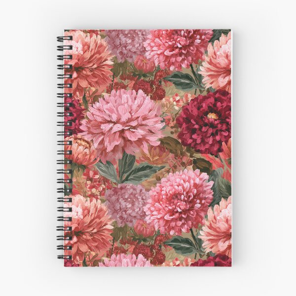 Item preview, Delicate Dahlias Floral  - Birthday Flower Pattern  - Christmas Gift Baskets designed and sold by RoyalStarsPatts.